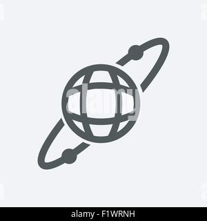 Planeten im Weltraum-Vektor-illustration Stock Vektor