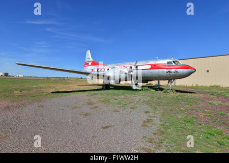 Convair 240-1 am Grand Canyon Flughafen Stockfoto