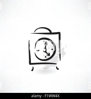 Uhr-Alarm-Symbol Stock Vektor