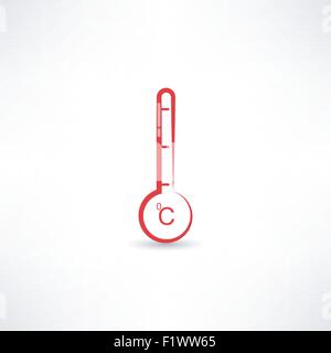 Thermometer-Symbol Stock Vektor