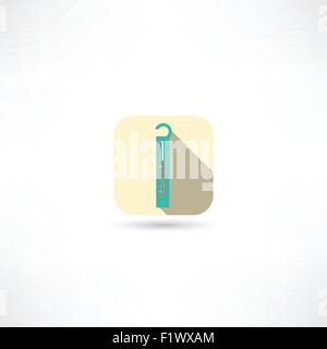 Thermometer-Symbol Stock Vektor