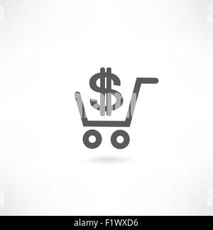 Vektor shopping Cart-icons Stock Vektor