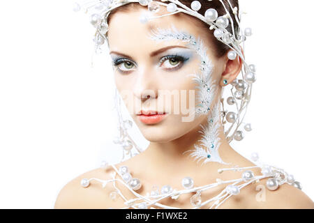 Porträt von Schönheit Winter Frauen. Modefoto Stockfoto