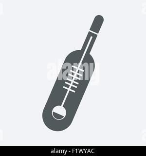 Thermometer-Symbol. Flache Jugendstil-Vektor-illustration Stock Vektor