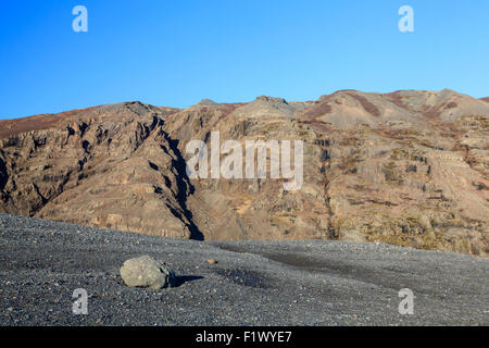 Skaftafellsjökull Gletscher. Vatnajökull-Nationalpark. Island. Stockfoto