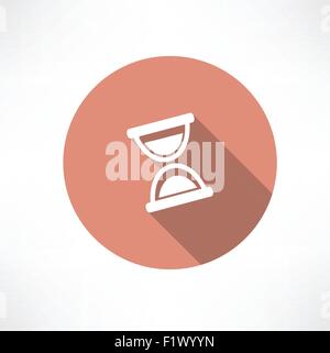 Sanduhr Vektor Icon flach moderne Vektor-illustration Stock Vektor