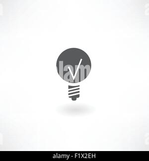 Lampe-Symbol Stock Vektor