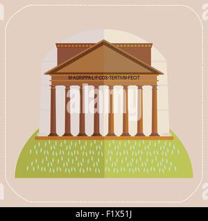Rom-Pantheon-Symbol Stock Vektor