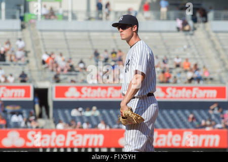 New York, New York, USA. 7. Sep, 2015. Yankees' CHRIS BIRD im 9. Inning, NY Yankees gegen Baltimore Orioles, Yankee Stadium, Montag, 7. September 2015. Bildnachweis: Bryan Smith/ZUMA Draht/Alamy Live-Nachrichten Stockfoto