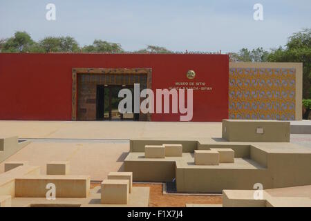 Die königlichen Gräber des Herrn von Sipan, Huaca Rajada, Lambayeque, Chiclayo, Peru Stockfoto