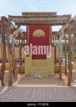 Die königlichen Gräber des Herrn von Sipan, Huaca Rajada, Lambayeque, Chiclayo, Peru Stockfoto