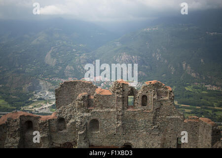 Ruinen in Sacra di San Michele in Turin, Italien Stockfoto