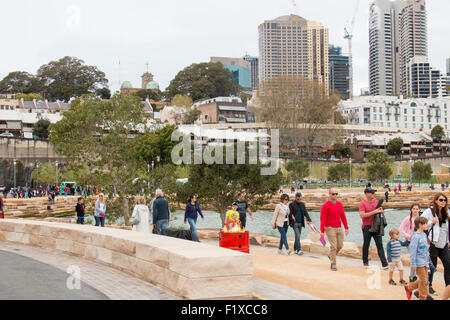 Barangaroo Reserve Park im Stadtzentrum von Sydney, new-South.Wales, Australien Stockfoto