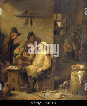 David Teniers der jüngere - Maurer raucht eine Pfeife Stockfoto