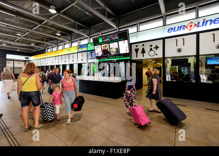 Praha Florenc Busbahnhof in Prag, Tschechische Republik Stockfoto