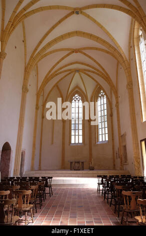 Die alte gotische Kirche in Kartause Pleterje, Slowenien am 30. Juni 2015 Stockfoto