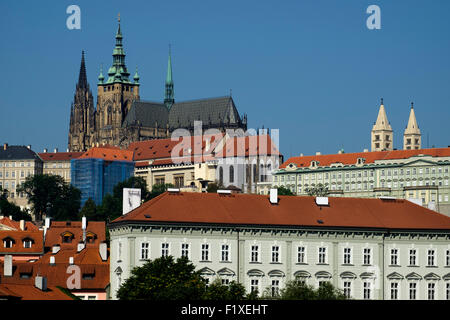 St-Veits-Dom und Hradschin Burg, Prag, Tschechien Stockfoto