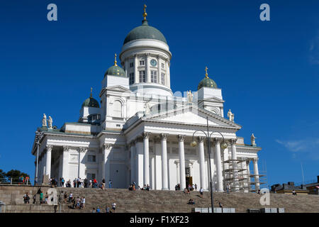 Finnische evangelische lutherische Kathedrale in Helsinki, Finnland, Europa Stockfoto