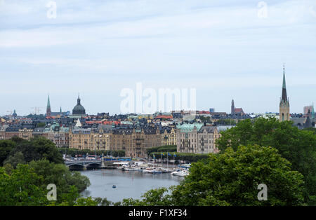 Panoramablick über Stockholm, Schweden, Europa Stockfoto