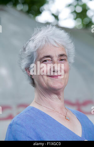 Valerie Gillies, die erste Frau Makar (Poet Laureate) von Edinburgh, Edinburgh International Book Festival 2015. Edinburgh, Schottland. 20. August 2015 Stockfoto