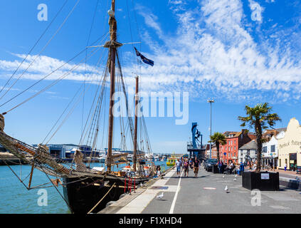 Poole Harbour. Die Quay in Poole, Dorset, England, Großbritannien Stockfoto