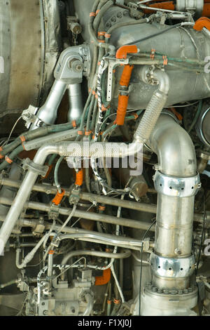Details des Motors eine Raum-Rakete-Propeller Stockfoto