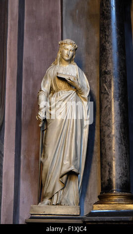 St. Lucia, Statue auf dem Altar in der St. Nikolaus-Kathedrale in Ljubljana, Slowenien Stockfoto