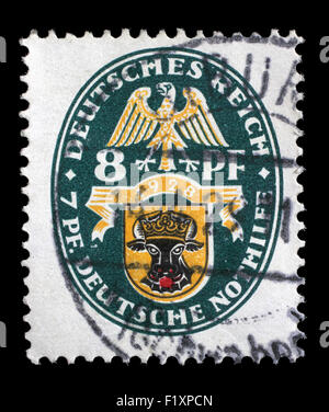 Gedruckt im Deutschen Reich Briefmarke zeigt Wappen, Charity Briefmarken, ca. 1928. Stockfoto