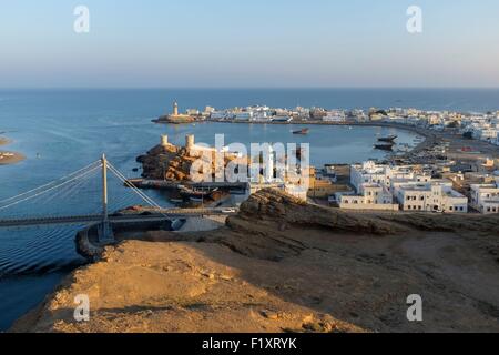 Sultanat von Oman, Gouvernorate Ash Sharqiyah, der Hafen von Sur, Ayjah Fischerdorf Stockfoto