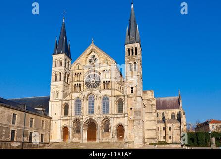 Frankreich, Marne, Reims, Saint Remi Basilica als Weltkulturerbe der UNESCO gelistet Stockfoto