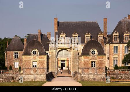 Frankreich, Loiret, La Ferte Saint Aubin, La Ferte Burg Stockfoto