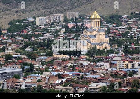 Georgien, Tiflis, Heilige-Dreifaltigkeits-Kathedrale von Tiflis Stockfoto