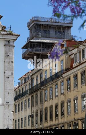 Portugal, Lissabon, Baixa, Elevador de Santa Justa Stockfoto