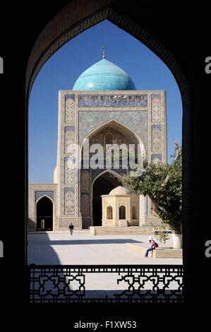 Usbekistan, Buchara, Altstadt Weltkulturerbe der UNESCO, Hof Kalon Moschee Stockfoto