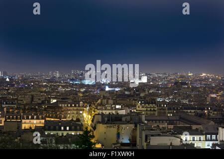 Frankreich, Paris, Übersicht von Montmartre Stockfoto