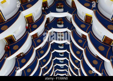Vereinigte Arabische Emirate, Dubai, Burj Al Arab Hotel, atrium Stockfoto