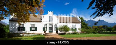 Südafrika, Western Cape, an der Weinstraße, Franschhoek, Boschendal Wine Estate, Herrenhaus erbaut im Jahre 1812 Stockfoto