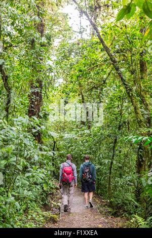 Costa Rica, Provinz Puntarenas, Monteverde Nebelwald, Reserva Biologica del Bosque (biologische Reserve des Nebelwaldes) Stockfoto