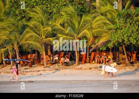 Costa Rica, Provinz Guanacaste, Nicoya Halbinsel, in der Nähe von Tamarindo, Playa Avellana Stockfoto
