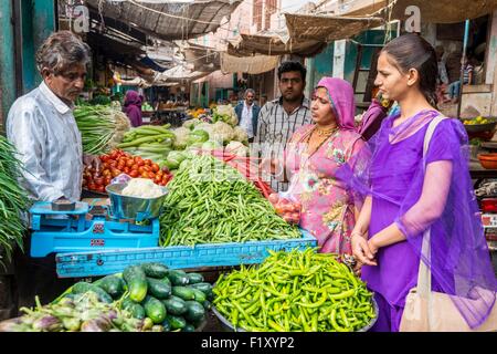 Indien, Rajasthan Zustand, Nagaur, dem Hauptmarkt Stockfoto