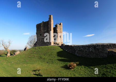 Die Ruinen der Burg Brough, English Heritage, Grafschaft Cumbria, England, UK. Stockfoto