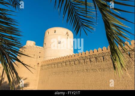 Sultanat von Oman, Gouvernorate von Al-Batina, Rustaq, das fort Stockfoto