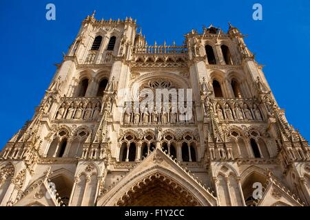 Frankreich, Somme, Amiens, Kathedrale Notre-Dame d ' Amiens als Weltkulturerbe der UNESCO gelistet Stockfoto