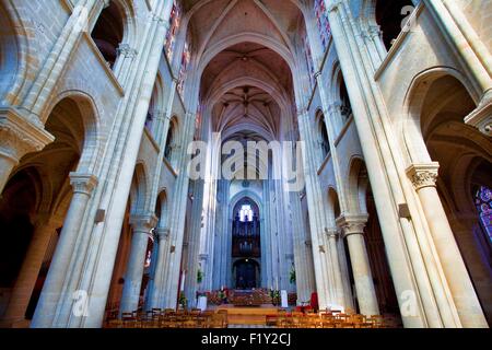 Frankreich, Oise, Senlis, die gotische Kathedrale Notre-Dame Stockfoto