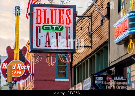 USA, Tennessee, Memphis, Beale Street Stockfoto