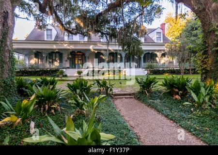 USA, Louisiana, St. Francisville, Myrten-Plantage ist ein antebellum Haus ist heute ein Hotel und restaurant Stockfoto