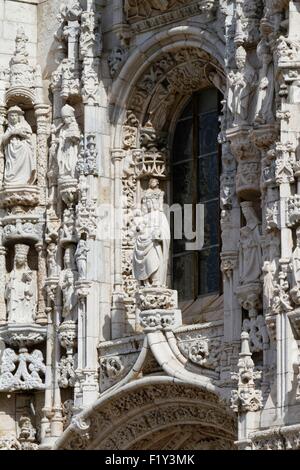 Portugal, Lissabon, Stadtteil Belem, Hieronymus-Kloster (Mosteiro Dos Jer≤nimos), Weltkulturerbe der UNESCO, die Kirche Santa Maria Stockfoto