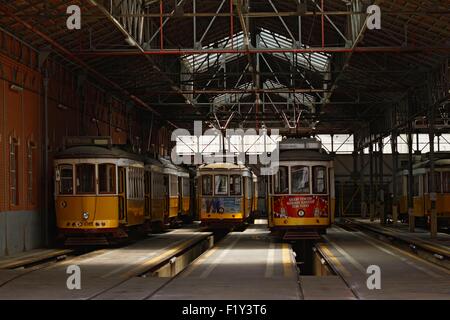 Portugal, Lissabon, Doca Alcantara, Straßenbahn terminal Stockfoto