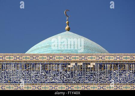 Usbekistan, Buchara, Altstadt Weltkulturerbe der UNESCO, türkisfarbenen Kuppel der Kalon-Moschee Stockfoto