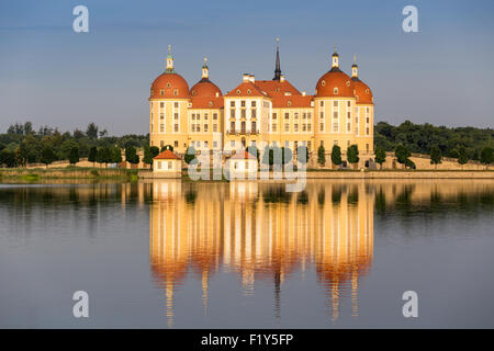 Barockschloss Moritzburg, Dresden, Freistaat Sachsen, Deutschland, Europa Stockfoto